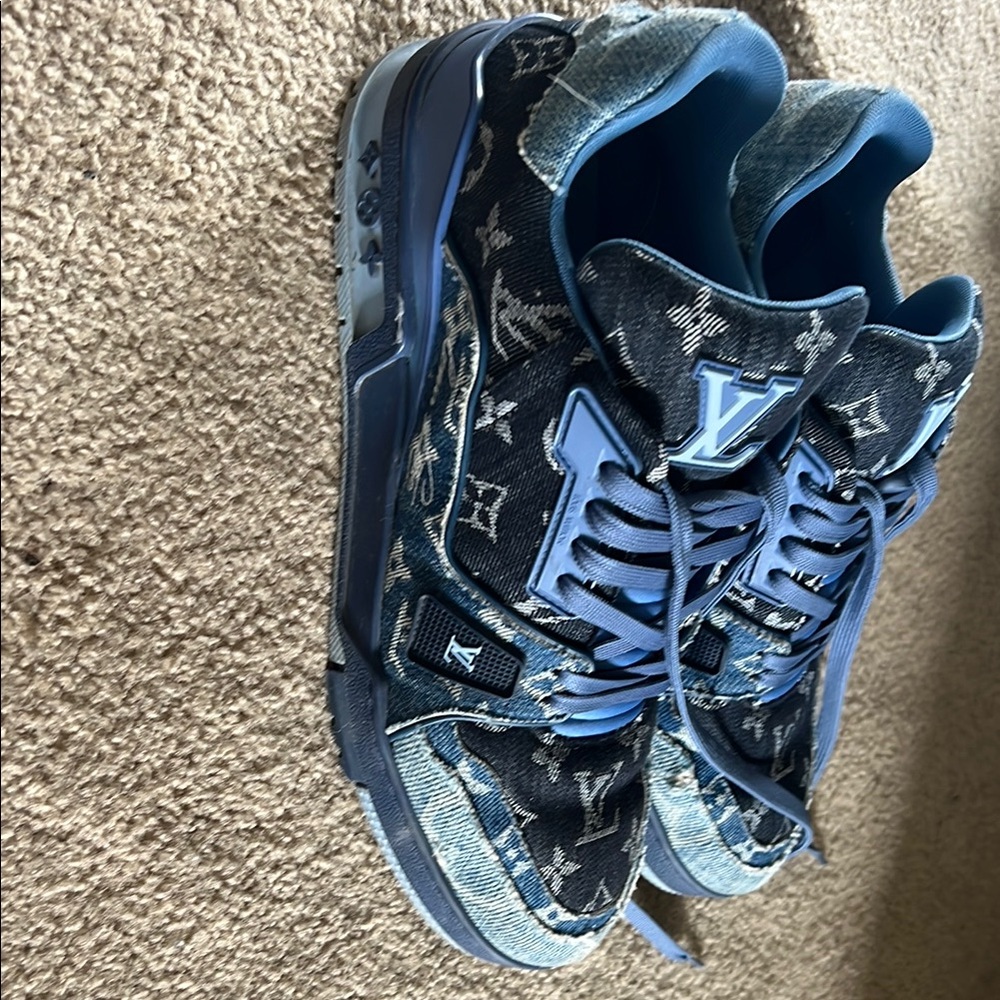 COPY - Louis Vuitton Blue Denim Sneakers